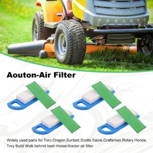 Aouton 4 Pack 697153 698083 Air Filter for GY20573 Craftsman 33425 642592 653202 695547 697014 697153 697634 697776 698083 795115 LA100 LA105 LA110 LA115 Lawn Mower Air Cleaner