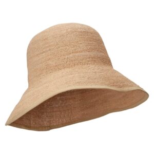 Jeanne Simmons Raffia Bucket Hat - Natural OSFM