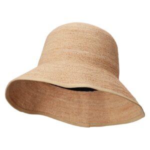 jeanne simmons raffia bucket hat - natural osfm