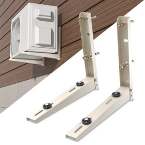 cestluck mini split brackets, foldable mini split wall mounting bracket condenser bracket for mini split ac 7000 btu to 12000 btu