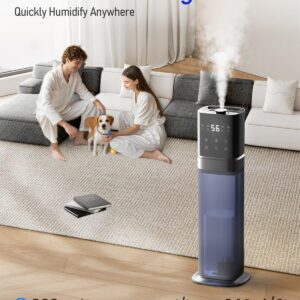 AILINKE Humidifier Large Room Bedroom, Cool Mist Humidifiers for Home Bedroom with Extended Tube, Room Cool Mist Humidifier, School, Office, Warehouse, 2.1Gal/8L