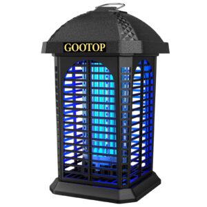 gootop bug zapper outdoor, electric mosquito zapper, fly traps, fly zapper, mosquito killer indoor 3 prong plug, 90-130v, abs plastic outer