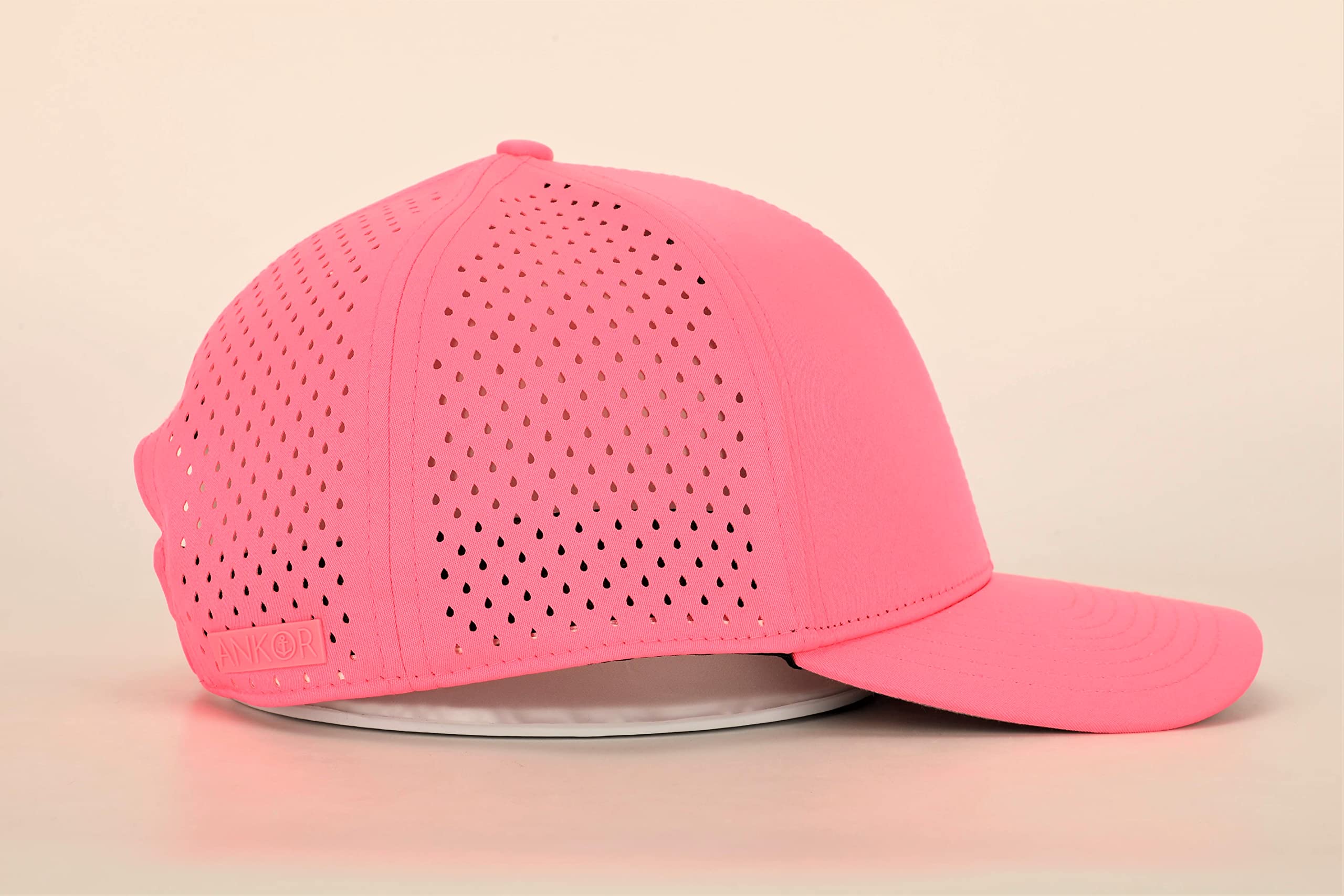 ANKOR Ultra Performance Water-Resistant UPF 50 Baseball Hat | Golf | Boat | Beach | Lake | Workout | Everyday | Men and Women (Hot Pink)