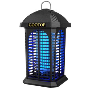 GOOTOP Bug Zapper Outdoor, Electric Mosquito Zapper, Fly Traps, Fly Zapper, Mosquito Killer Indoor 3 Prong Plug, 90-130V, ABS Plastic Outer