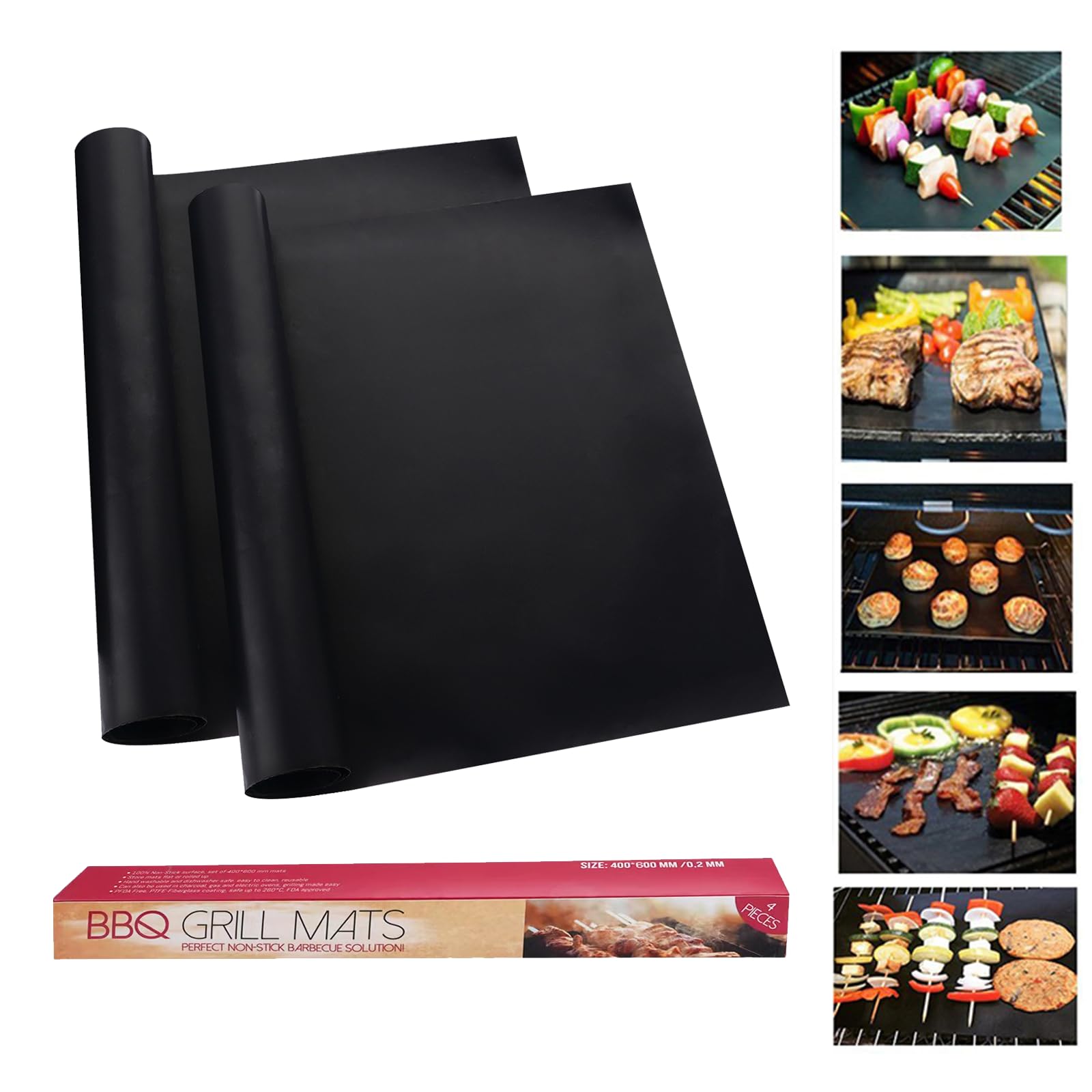 Oven Liners for Bottom of Electric Gas Oven - 2 Pack Large Heavy Duty Oven Mat, Heat Resistant Oven Liners for Bottom of Electric Oven, 15.74"x 23.6". (2PACK)