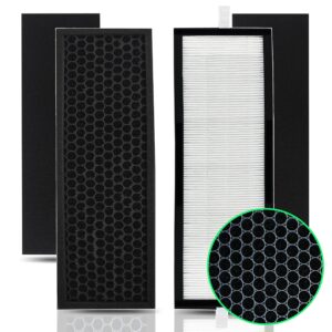 vnaf93 2 sets t500 true hepa filter and carbon pre filter replaces tf-60 / tf60-mp tf60 filter compatible with alen t500 tower air purifier