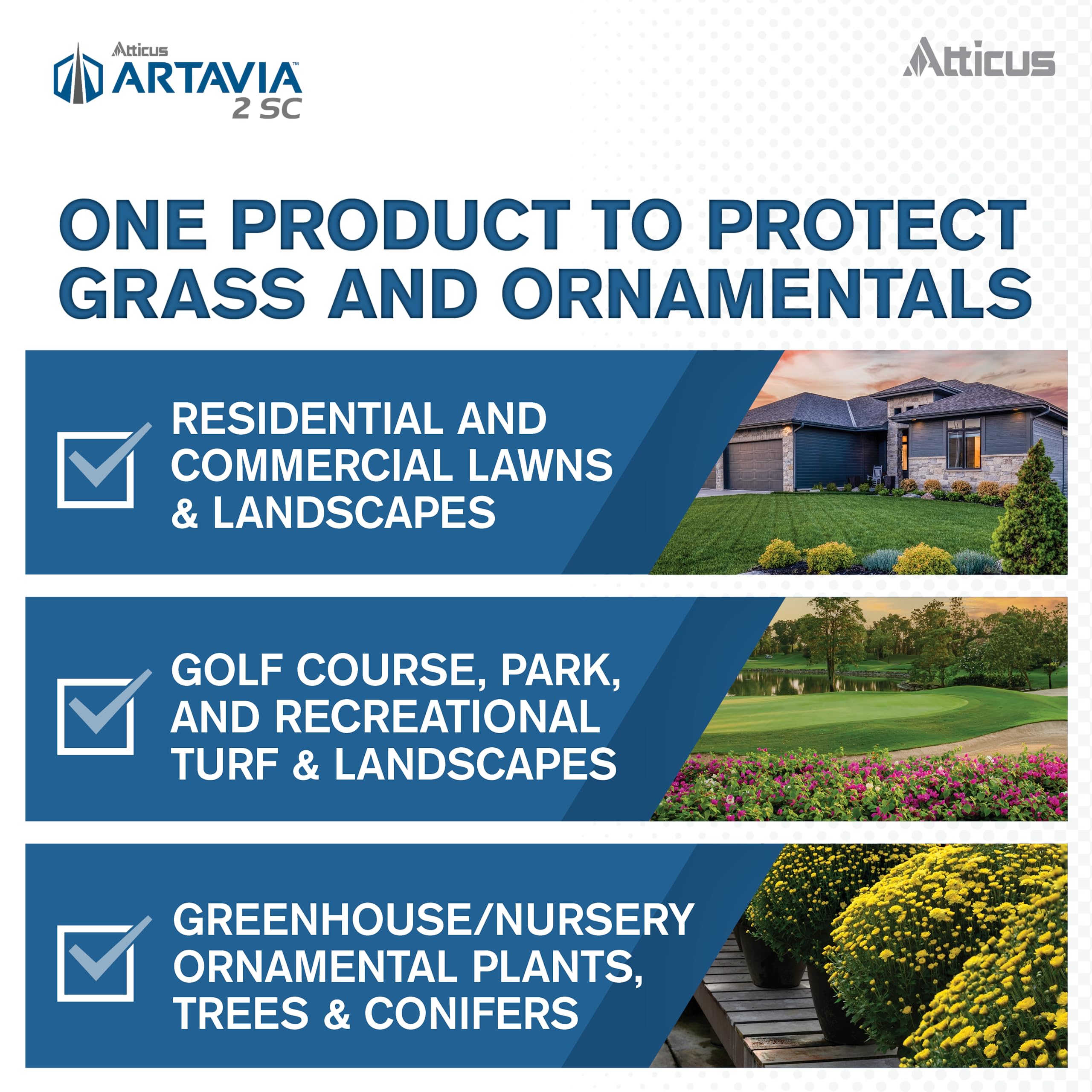 Atticus Artavia 2SC Azoxystrobin 22.9% Fungicide (16oz) - Compare to Heritage - Broad Spectrum Ornamental Disease Protection