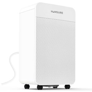 humsure 4500 sq. ft 70 pints dehumidifier for basement and home, bathroom, bedroom, equipped with drainage hose, automatic defrosting, 24-hour timer function