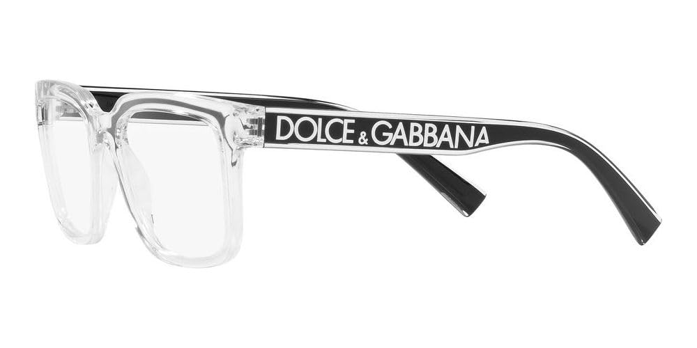 Dolce & Gabbana DG 5101 3133 Crystal Plastic Square Eyeglasses 52mm