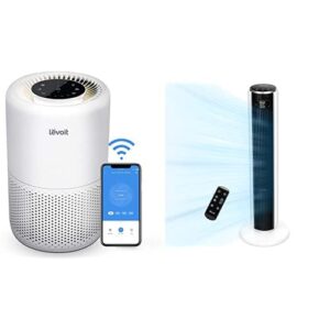 levoit air purifier and tower fan