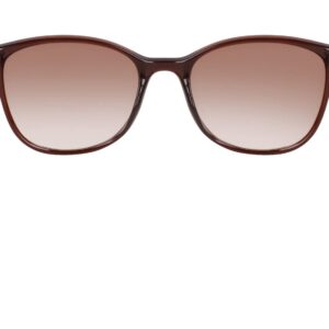 NAUTICA Women's N2243S Rectangular Sunglasses, Crystal Brown, One Size