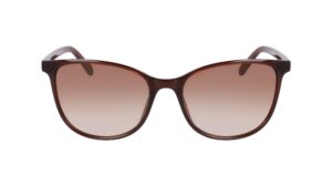 nautica women's n2243s rectangular sunglasses, crystal brown, one size