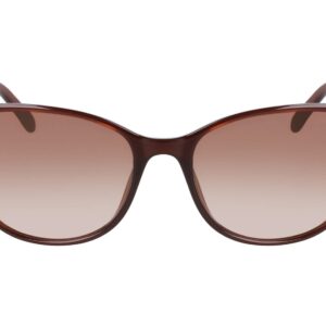 NAUTICA Women's N2243S Rectangular Sunglasses, Crystal Brown, One Size