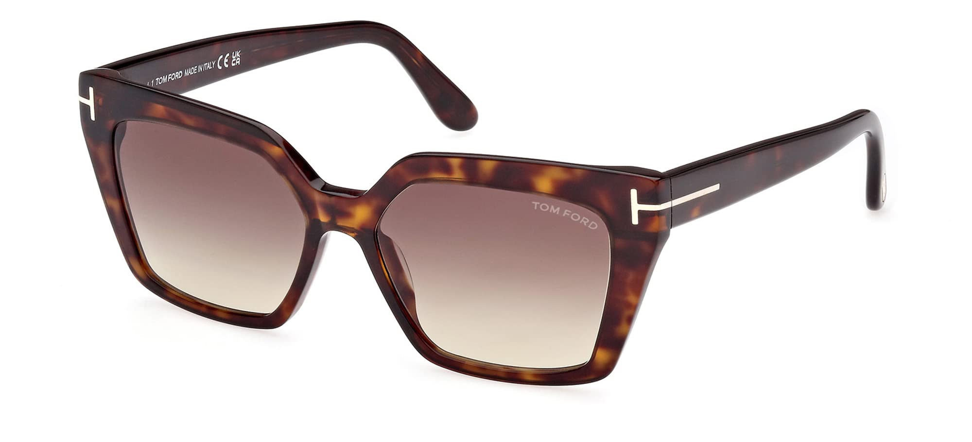 Tom Ford WINONA FT 1030 Dark Havana/Light Brown Shaded 53/15/140 women Sunglasses