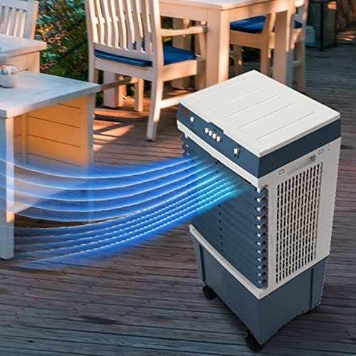 VEVOR Evaporative Air Cooler,100W 1400CFM Swamp Cooler with 5 Gallon Water Tank,Humidifying,3 Modes & Speeds Portable 3-IN-1 Cooling Fan,Energy-Saved Air Cooler for 550 Sq.Ft Indoor or Outdoor