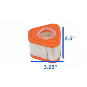 LEFITPA Replacement Air Filter for Briggs & Stratton 597266 595853 597265 Fits 115P02 123P02 123P05 123P07 123P0B 123P32 (2.5" x 3.25")