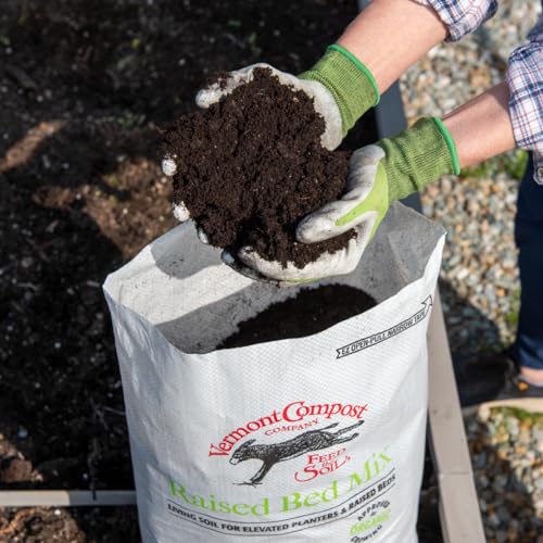 Vermont Compost Company Raised Bed Mix | High-Nutrient Compost-Based Potting Soil for Plants & Vegetables Organic Gardening - 20 Quarts | Gardener's Supply Co Exclusive