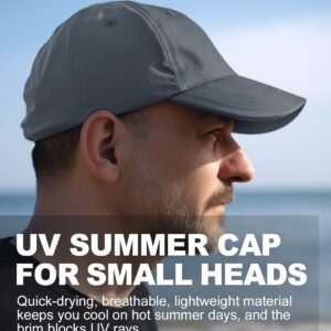 Zylioo Little Heads Solid Color Cap,Small Size UV Summer Cap,Unisex Sun Cap for Bald Heads