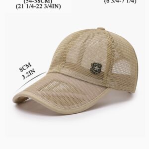 Marotow Full Mesh Baseball Cap for Men and Women, Unisex Breathable Full Mesh Baseball Cap, Summer Mesh Baseball Hat (Khaki)