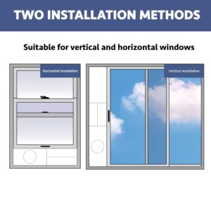 Alpine Hardware Portable Air Conditioner Window Kit with Coupler Adjustable Window Seal for AC Unit, Sliding AC Vent Kit for Exhaust Hose, Universal for Ducting with 5.9 Inches Diameter