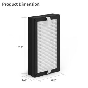 Air filter Replacement Compatible with EyeVac Air 2in1 Air Puri-fier, 2-in-1 H13 True HEPA and Carbon Filter(4-pack)