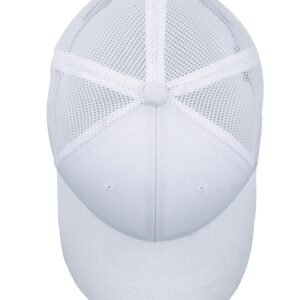 Gelante Mesh Trucker Baseball Cap Structured Front Panel Wholesale LOT 12 Pack TR001 White