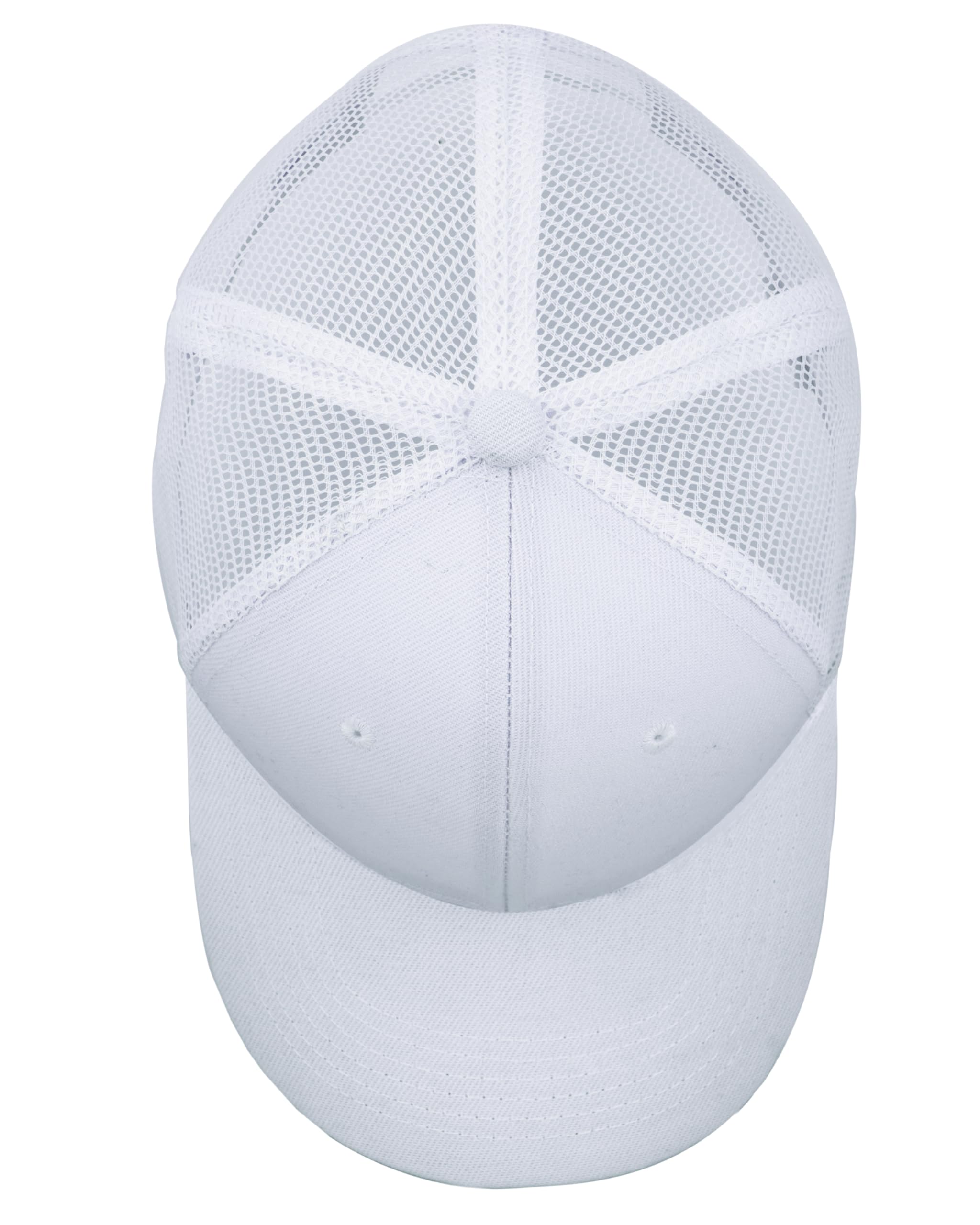 Gelante Mesh Trucker Baseball Cap Structured Front Panel Wholesale LOT 12 Pack TR001 White