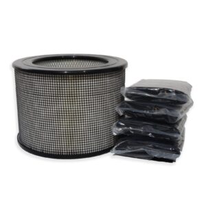 PUREBURG Replacement Filter Compatible with Filter Queen Defender 4000 7500 360 Air Purifiers,H13 True HEPA + 4 x Activated Carbon Pre-Filter Wraps Air Clean Dust VOCs Odor