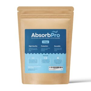 Absorb Pro Rechargeable Dehumidifier Bag 3-Pack - 100g Reusable Moisture Absorbers - Silica Gel Packets for Bins, Totes, Gun Safe, Food Storage, Clothes, Cars, and Boats