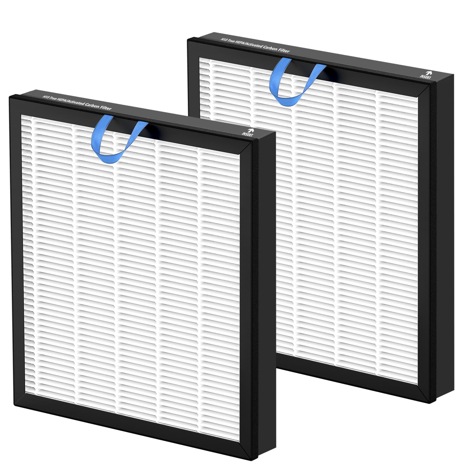 2 Pack Vital 100S Replacement Filter Compatible with LEVOIT Vital 100S Air Purifie-r, 3-in-1 H13 Grade True HEPA, High-Efficiency Activated Carbon Vital 100S-P Filter, Vital 100S-RF