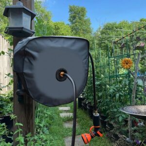 Giraffe Tools AW40 Garden Hose Reel Cover UV Resistant, Waterproof and Anti-Fading Cover for Water Hose Reel