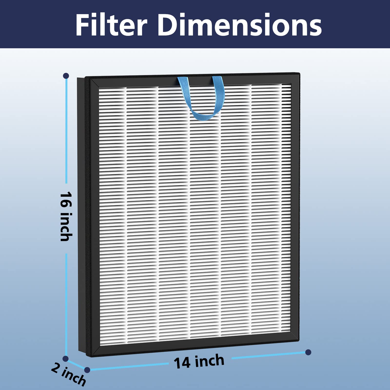 Vital 200S Replacement Filter for LEVOIT Vital 200S and Vital 200S-P Air Purifier, H13 True HEPA and High-Efficiency Activated Carbon Vital 200S-P Replacement Filter, Vital 200S-RF, 2 Pack, White