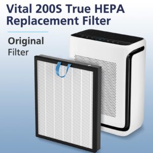 Vital 200S Replacement Filter for LEVOIT Vital 200S and Vital 200S-P Air Purifier, H13 True HEPA and High-Efficiency Activated Carbon Vital 200S-P Replacement Filter, Vital 200S-RF, 2 Pack, White