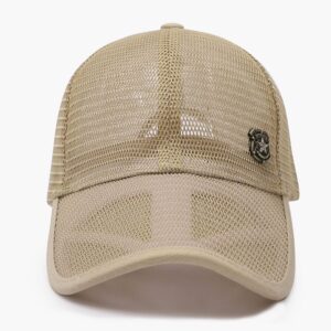 Marotow Full Mesh Baseball Cap for Men and Women, Unisex Breathable Full Mesh Baseball Cap, Summer Mesh Baseball Hat (Khaki)