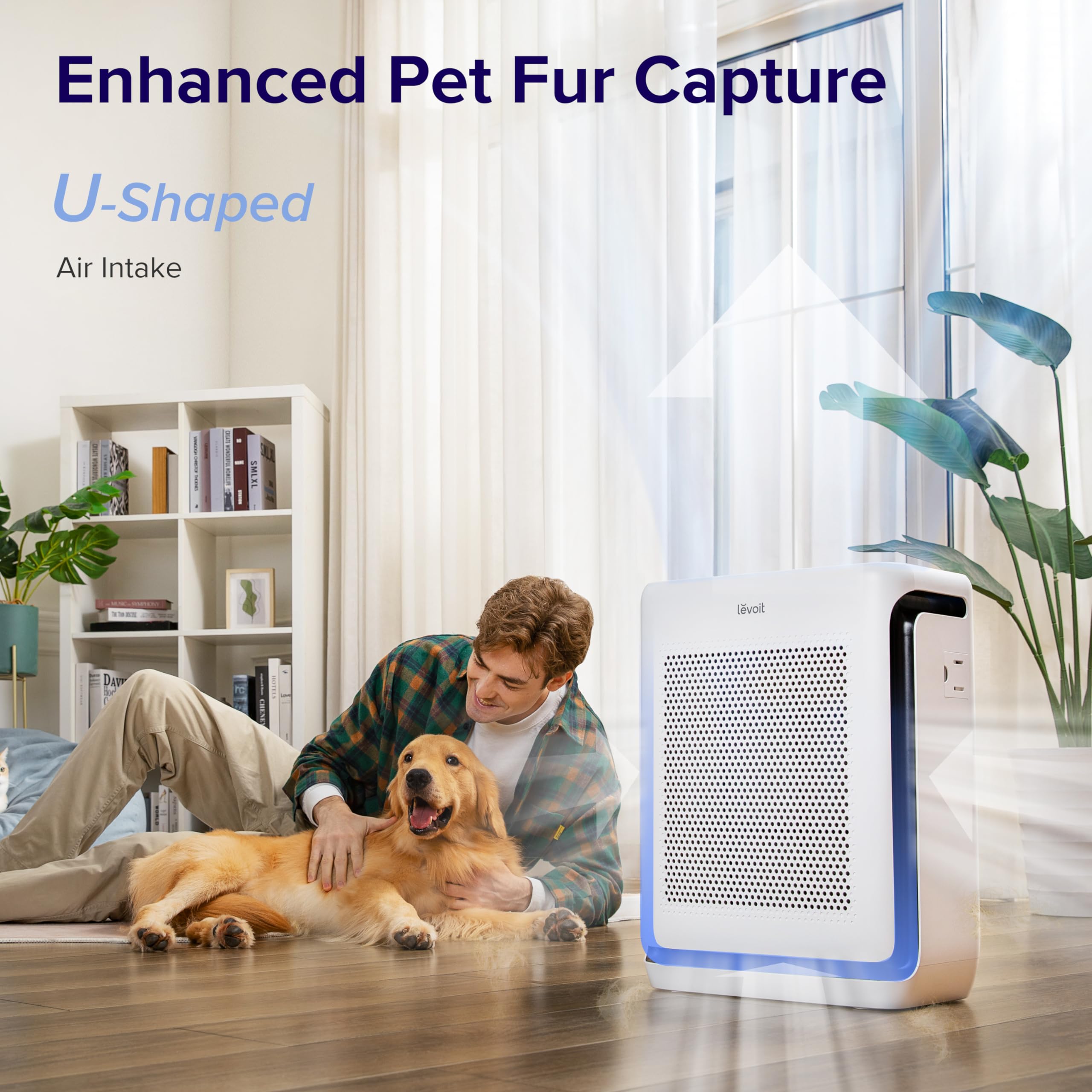 LEVOIT Air Purifiers for Home Large Room with Washable Filters, Air Quality Monitor, Smart WiFi, Vital 200S & Air Purifier Replacement Vital 200S-RF