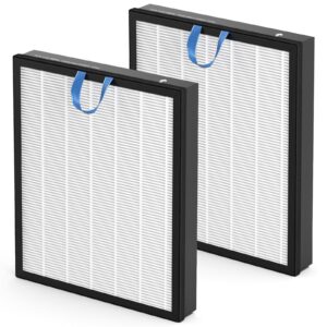 Vital 200S Replacement Filter for LEVOIT Vital 200S and Vital 200S-P Air Purifier, H13 True HEPA and High-Efficiency Activated Carbon Vital 200S-P Replacement Filter, Vital 200S-RF, 2 Pack, White