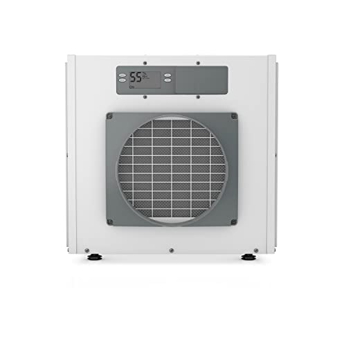 AprilAire E130 Pro 130-Pint Whole-House Dehumidifier + Model 76 Wall Mount Dehumidifier Control, Commercial-Grade Whole-Home Dehumidifier for Basement, Crawlspace, or Whole House up to 7,200 sq. ft.