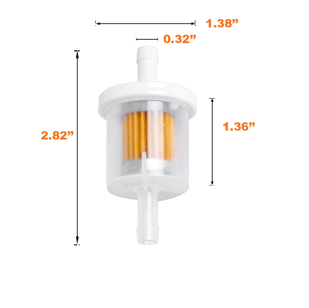 796031 Air Filter with Fuel Filter and Spark Plug for John Deere D100 D110 D125 D130 Fits for Husqvarna Yta22V46 Yth22V46 Yth24V48 Hu800Awd, BS 591334 492932 310000 Engine Lawn Mower