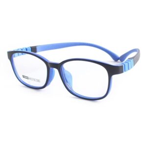 QYAJS Eyeglasses Frame Children Optical Glasses Frame TR90 Flexible Bendable One-piece Safe Eyeglasses Girls Boy