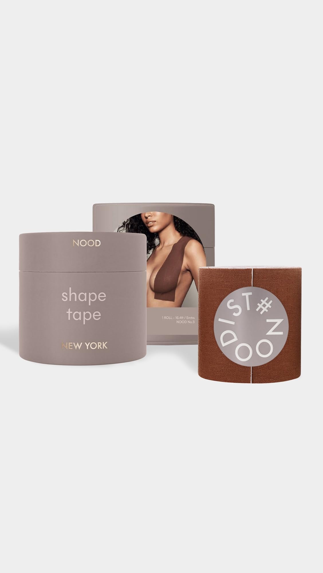 NOOD New York Women's Shaping Breast Tape, Nood No. 7, Tan, One Size