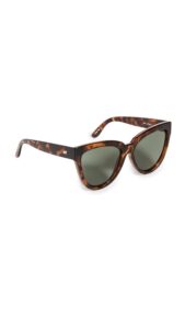 le specs women's liar lair sunglasses, dark tort, brown, one size