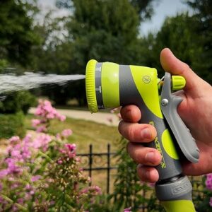 Flexzilla Garden Hose Nozzle - Heavy Duty 7-Pattern Adjustable Pistol, NFZG67-E, ZillaGreen™