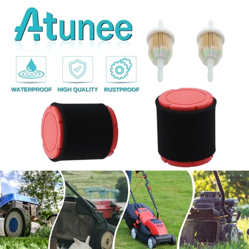 Atunee 2Pack 937-05066 Air Filter for MTD 547cc Fit for Cub Cad XT1-LT42 XT1-LT46 Lawn Mower Engine 4X90HU 4X90HUA 8X90KU 8X90KUB 8X90ZU 8X90ZUA 9X90HU 9X90HUA AX90HU AX90HUA AX90HUB with Fuel Filter