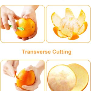 Orange Peeler Tool for Kitchen - 12 Pcs Citrus Peelers for Fruit Lemon Mango Banana, Plastic Fruit Peeler Easy Open