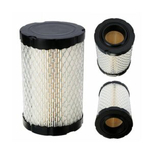 796031 Air Filter with Fuel Filter for John Deere D100 D110 D125 D130 Fits for Husqvarna Yta22V46 Yth22V46 Yth24V48 Hu800Awd, BS 591334 492932 310000 Engine Lawn Mower