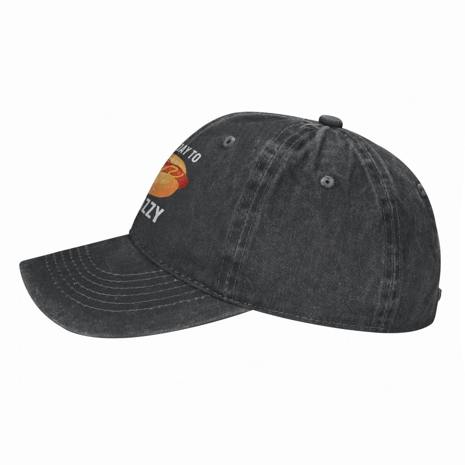 POLIFARMER Hot Dogs Lover Hat It’s A Bad Day to Be A Glizzy Hat Men Dad Hats Adjustable Caps Black