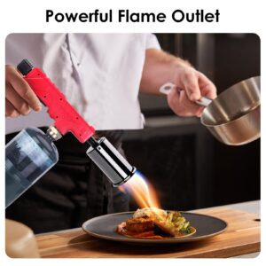 FEPPO Powerful Cooking Propane Torch, Outdoor Kitchen Cooking Torch Charcoal Torch Lighter, Grilling Culinary Kitchen Torch for BBQ Searing Steak, Creme Brulee (Tank Not Included)