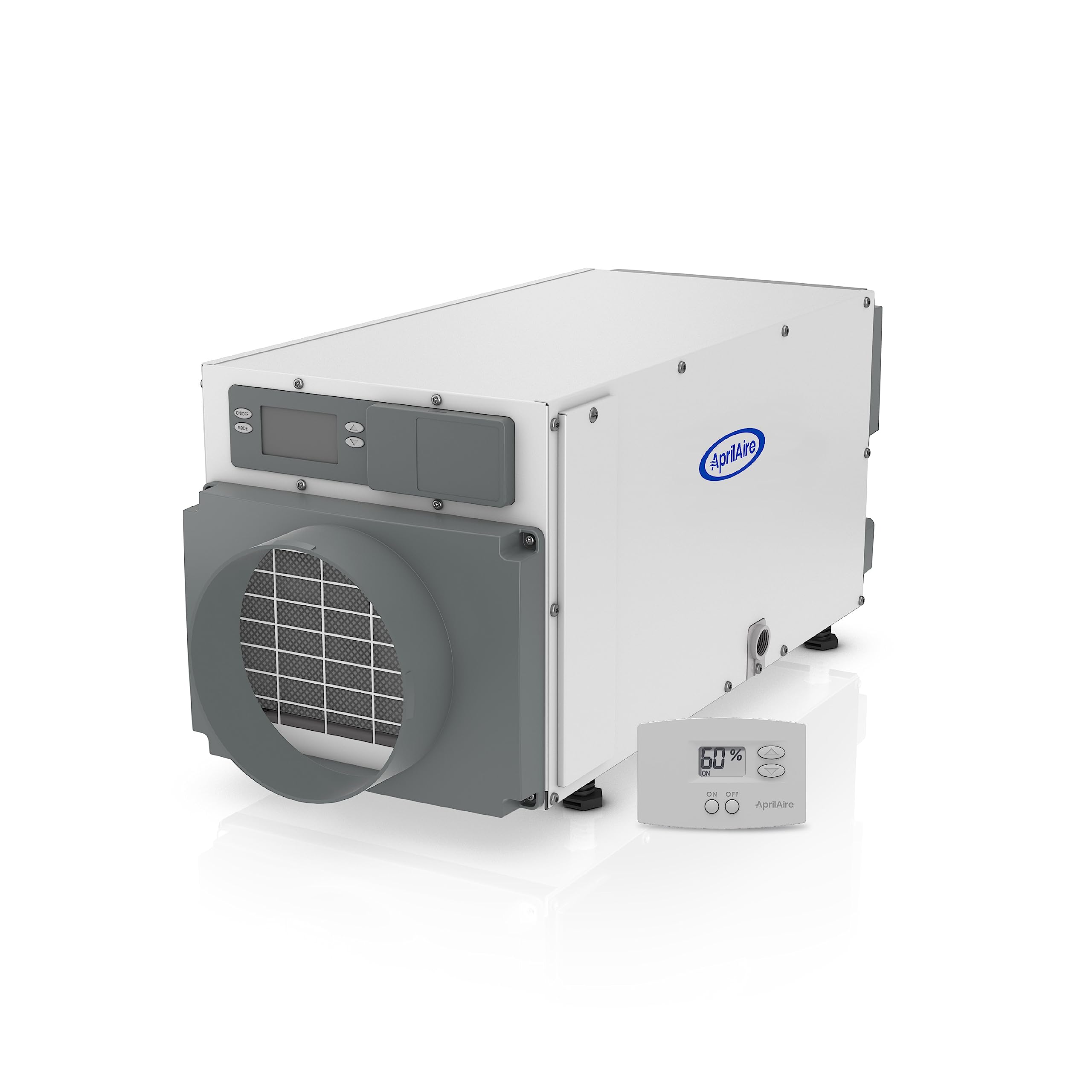 AprilAire E070 Pro 70-Pint Crawl Space Dehumidifier + Model 76 Wall Mount Dehumidifier Control, Commercial-Grade Whole-House Dehumidifier for Basement, Crawlspace, or Whole Home up to 2,200 sq. ft.