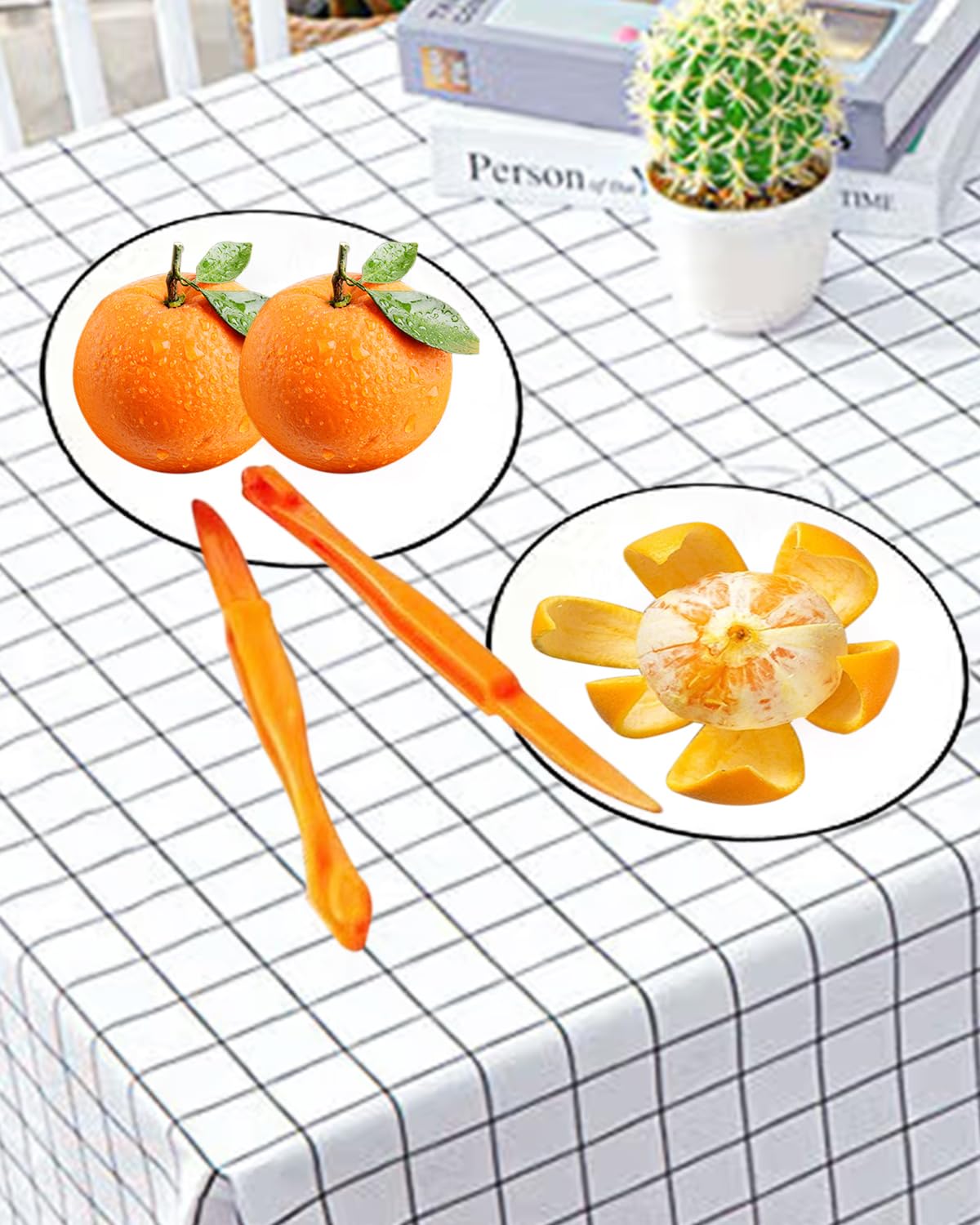 Orange Peeler Tool for Kitchen - 12 Pcs Citrus Peelers for Fruit Lemon Mango Banana, Plastic Fruit Peeler Easy Open