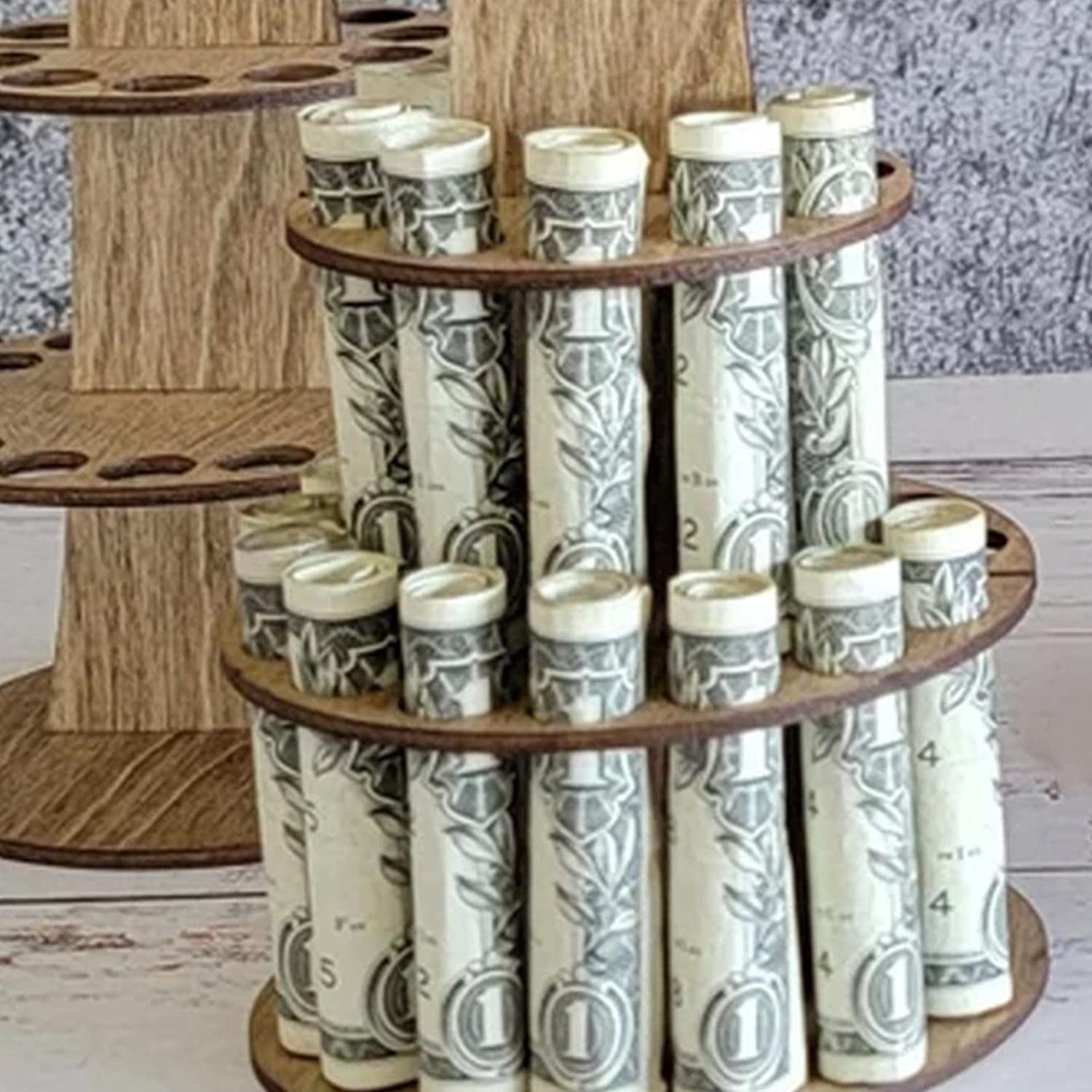 2024 Graduation Gift Money Holder Graduation Money Cake,Unique Gift Ideas for Graduation (white)